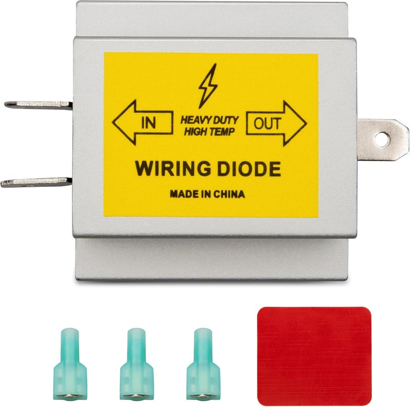 Oyviny Hy-Power Diode, 2 Input 1 Output Trailer Light Wire Diodes Spade Towed Vehicle Diodes Kit, Tail Light Isolating Diodes for Motorhome Trailer - Image 1